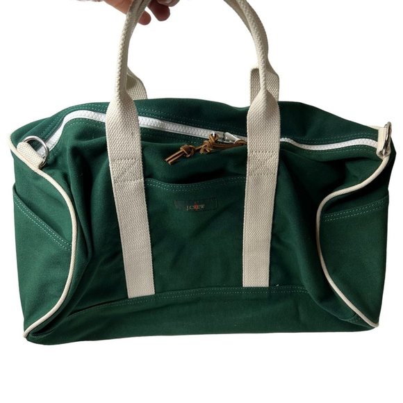 J. Crew Other - J.Crew $125 Limited Edition Duffel Bag Green BO196